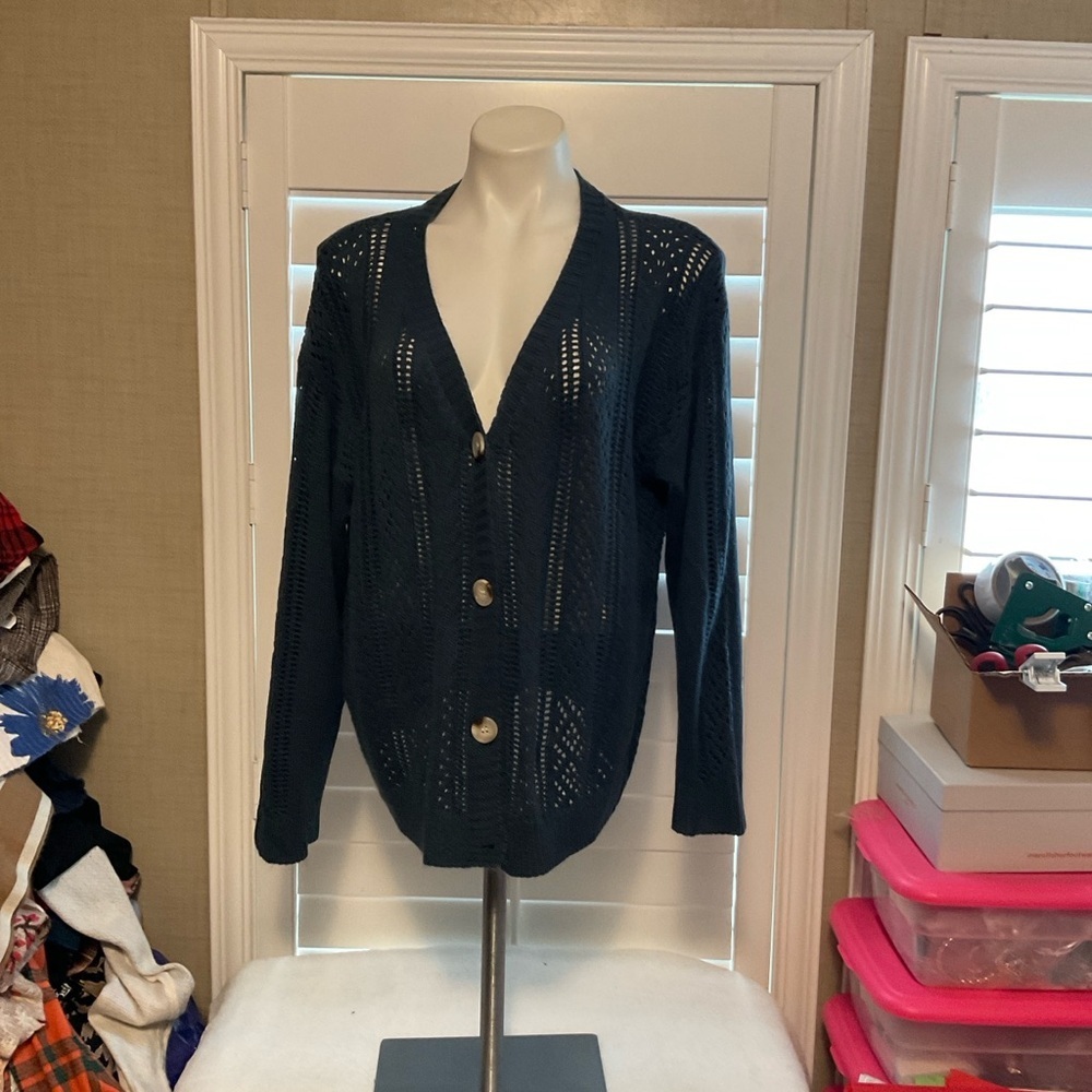 SHEIN Blue Knit Sweater